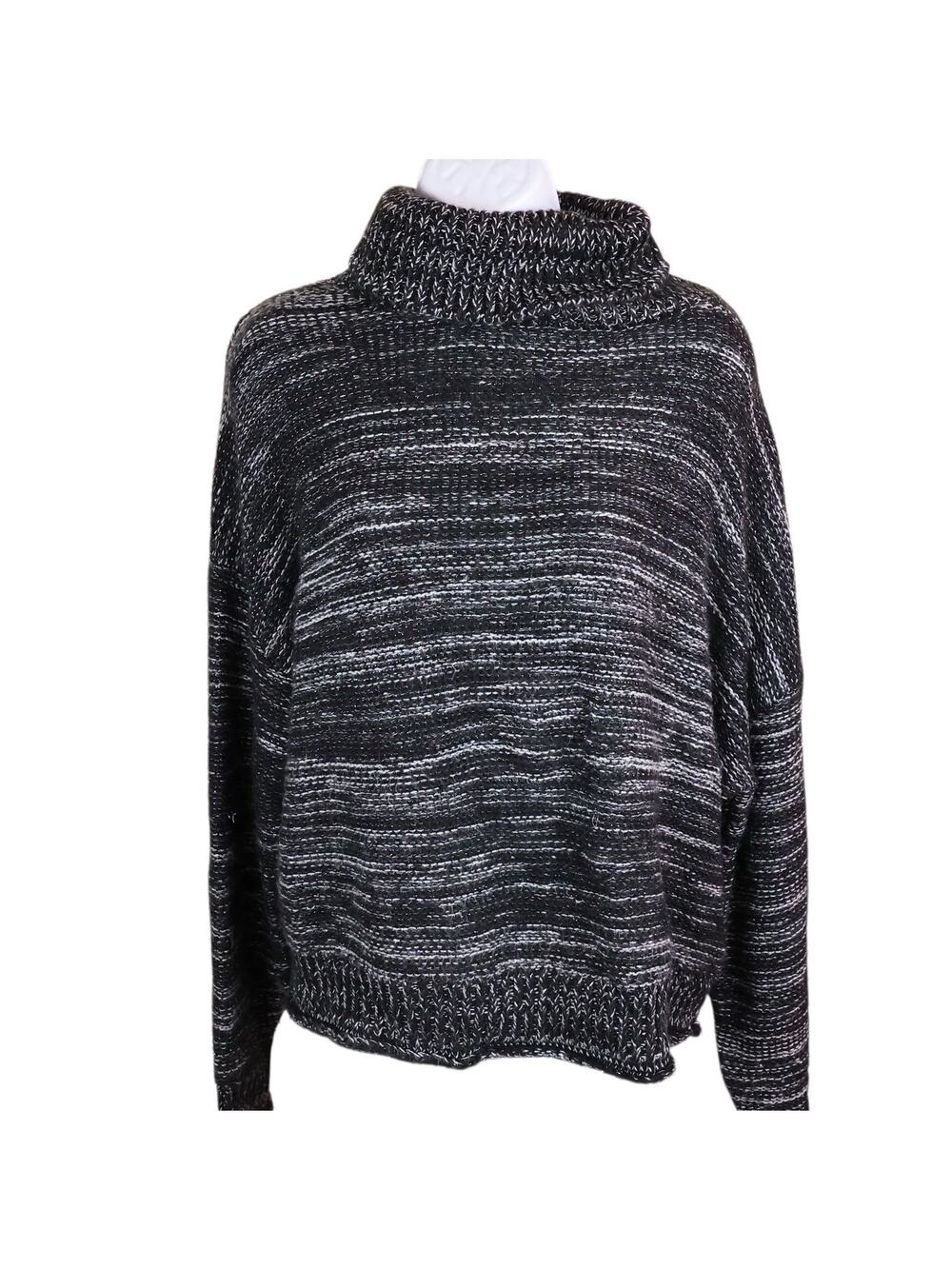 Melrose & Market Marled Metallic Turtleneck Sweater Size M